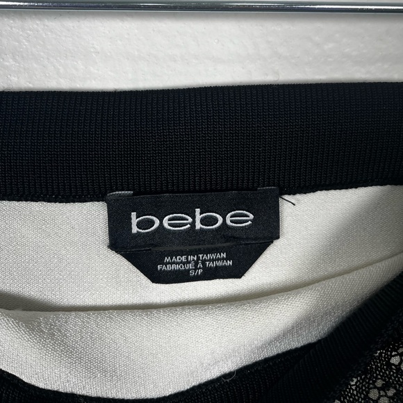 Bebe black lace bondage two piece skirt/ dress size small/medium - Picture 4 of 9